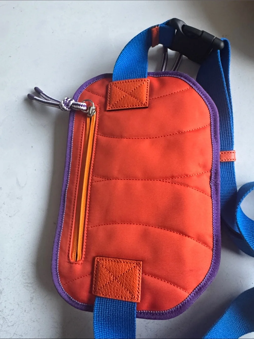 Gucci Purple, Blue & Orange Logo Belt Bag